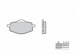 Plaquettes de frein Brembo 07YA14 SD en métal fritté | MX, Moto, Quad YAMAHA, GILERA