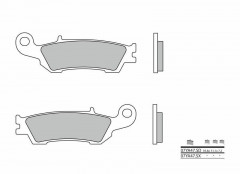 Plaquettes de frein Brembo 07YA47 SX en métal fritté racing | YAMAHA, FANTIC
