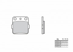 Plaquettes de frein Brembo Carbone Céramique Route : 07HO2205 | HONDA, YAMAHA