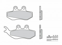 Plaquettes de frein Brembo en métal fritté : 07012XS | Maxiscooter, Mécaboite, Scooter