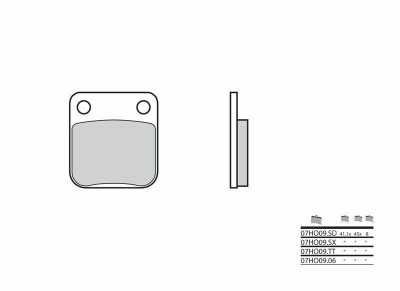Plaquettes de frein carbone céramique marque Brembo 07HO0906 | Moto, Motocross, Maxiscooter, Quad