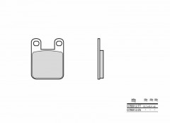 Plaquettes de frein en carbone céramique marque Brembo 07BB1205 | Moto, Motocross, Mécaboite