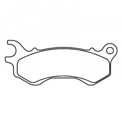 Plaquettes de frein en métal fritté : 3102MSC, marque CL Brakes | HONDA, PEUGEOT