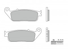 Plaquettes de frein en métal fritté marque Brembo 07074XS | Compatible Maxiscooter, Scooter