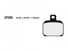 Plaquettes de frein en métal fritté marque Nissin 2P-285ST | Compatible Moto
