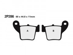 Plaquettes de frein en métal fritté Nissin 2P-286ST-MX | Motocross, Moto TM