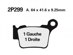 Plaquettes de frein en métal fritté Nissin 2P-299ST | Moto, MX KTM, HUSQVARNA
