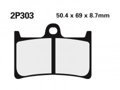 Plaquettes de frein en métal fritté Nissin 2P-303ST | Moto YAMAHA