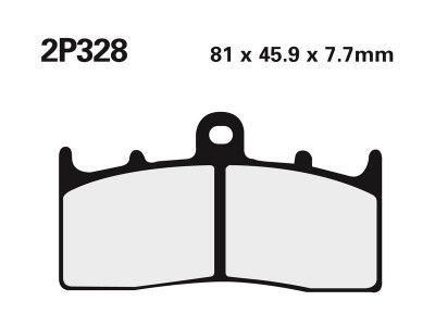 Plaquettes de frein en métal fritté Nissin 2P-328ST | Moto BMW