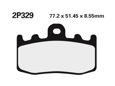 Plaquettes de frein en métal fritté Nissin 2P-329ST | Moto BMW