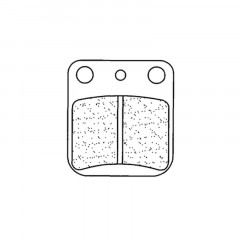 Plaquettes de frein en métal fritté, marque CL Brakes : 2408MX10 | DR S 125, DR SE 125