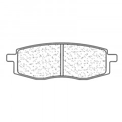 Plaquettes de frein en métal fritté, marque CL Brakes : 2792MX10 | YZ 125, 250, 490