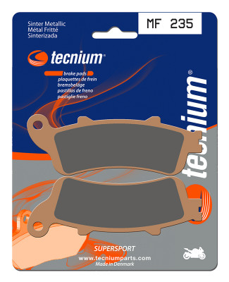 Plaquettes de frein en métal fritté, Performance, Marque Tecnium - Référence MF235
