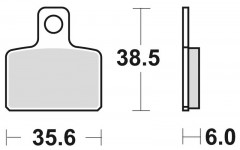 Plaquettes de frein métal fritté : 832CM46 marque Braking | SHERCO HRD