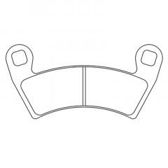 Plaquettes de frein métal fritté : ATV1, marque CL Brakes : 1229ATV1 | POLARIS