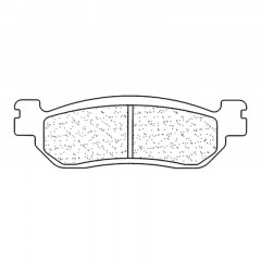 Plaquettes de frein métal fritté 2828S4 CL Brakes | YAMAHA TW 125, XT 225