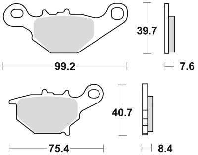 Plaquettes de frein métal fritté Braking 905CM44 | Motocross SUZUKI RM85