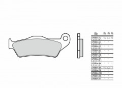 Plaquettes de frein métal fritté Brembo 07BB04SX | HONDA, APRILIA, GILERA, CAGIVA, MOTO GUZZI
