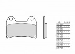 Plaquettes de frein métal fritté Brembo 07BB19SA | PIAGGIO, DERBI, GILERA, BENELLI, SYM, VESPA