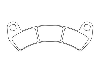 Plaquettes de frein métal fritté CL Brakes : 1247ATV1 | RZR RS1 1000, S EPS, XP, XP4