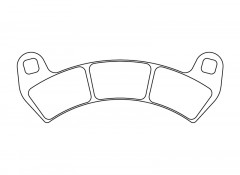 Plaquettes de frein métal fritté CL Brakes : 1247ATV1 | RZR RS1 1000, S EPS, XP, XP4