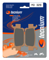 Plaquettes de frein métal fritté marque Tecnium MO329 | Compatible Quad HONDA