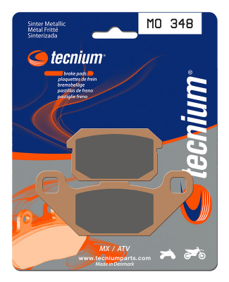 Plaquettes de frein métal fritté marque Tecnium MO348 | Quad ADLY, QUADZILLA