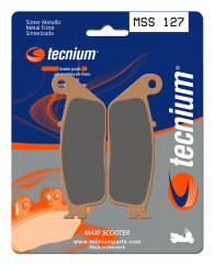 Plaquettes de frein métal fritté MSS127 marque Tecnium | Compatible Maxiscooter, Scooter