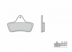 Plaquettes de frein métal fritté Off-Road Brembo : SD - 07GR54SD | ARCTIC CAT