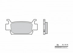 Plaquettes de frein métal fritté Off-Road Brembo : SD (07HO58SD) | HONDA