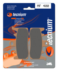 Plaquettes de frein métal fritté Performance MF400 de marque Tecnium | Compatible Moto, Maxiscooter