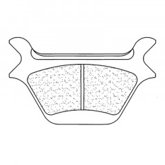 Plaquettes de frein métal fritté RX3, marque CL Brakes : 2370 | HARLEY DAVIDSON