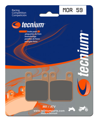 Plaquettes de frein métal fritté Tecnium : MOR59 | PAMPERA 200, 250, 2 TEMPS 125, SX 60, 65