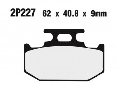 Plaquettes de frein Nissin 2P-227ST en métal fritté | KX 125, DT X 125