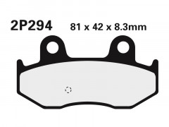 Plaquettes de frein Nissin 2P-294ST en métal fritté compatibles avec BURGMAN ABS 400, AN 400, AN 650