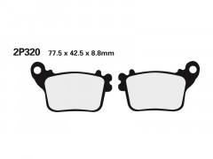 Plaquettes de frein Nissin 2P-320ST en métal fritté | DERBI, SCORPA, SHERCO HRD