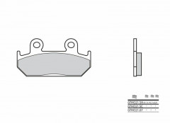 Plaquettes de frein organique carbone céramique Brembo 07HO2107 | HONDA