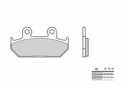 Plaquettes de frein organique carbone céramique Brembo 07HO2307. | HONDA
