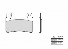 Plaquettes de frein organique carbone céramique Brembo 07HO4507 | CB EX 1100, CBR600F & RR '99-03