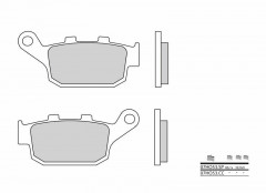 Plaquettes de frein organique carbone céramique Brembo 07HO53CC | CTX 700, 650 Gladius 09