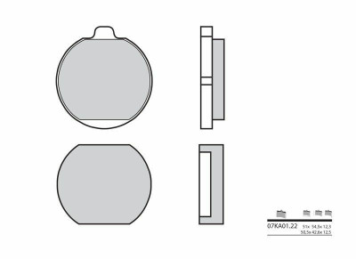 Plaquettes de frein organique carbone céramique Brembo 07KA0122. | KAWASAKI