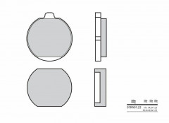 Plaquettes de frein organique carbone céramique Brembo 07KA0122. | KAWASAKI