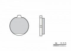 Plaquettes de frein organique carbone céramique Brembo 07KA0414 | Z 1300 '79-84