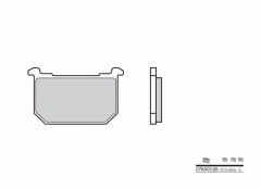 Plaquettes de frein organique carbone céramique Brembo 07KA0506 | KAWASAKI