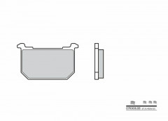Plaquettes de frein organique carbone céramique Brembo 07KA0608 | KAWASAKI