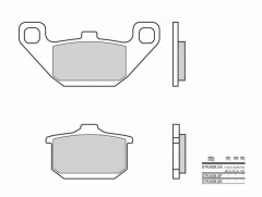 Plaquettes de frein organique carbone céramique Brembo 07KA0808 | KAWASAKI