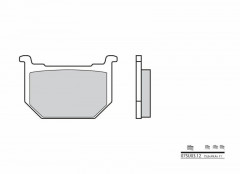 Plaquettes de frein organique carbone céramique Brembo 07SU0312. | SUZUKI