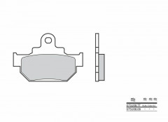Plaquettes de frein organique carbone céramique Brembo 07SU0808 | DR R 600, DR S 600, RM 250 '86