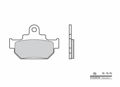 Plaquettes de frein organique carbone céramique Brembo 07SU09 04. | SUZUKI, MAICO