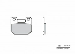 Plaquettes de frein organique carbone céramique Brembo 07SU10 05 | RG 125 '85-'90